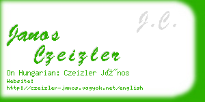 janos czeizler business card